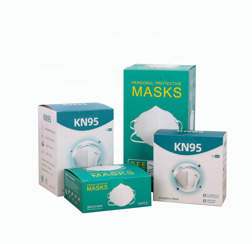 Mask packaging carton protective mask color box customization disposable civil mask color box customization